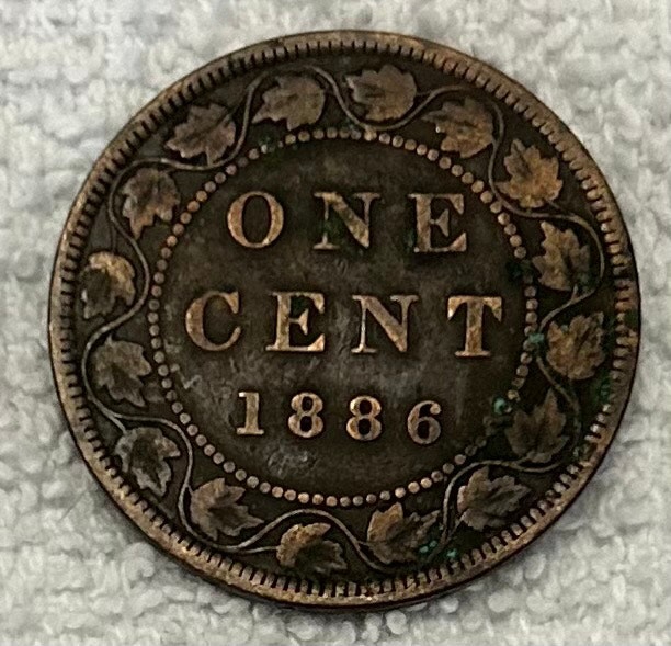 1886 Canadian Large Cent