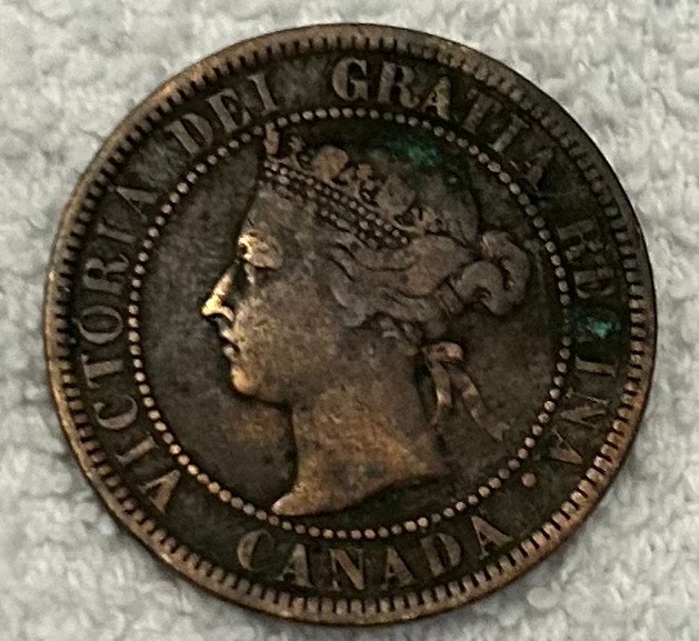 1886 Canadian Large Cent - photo 2