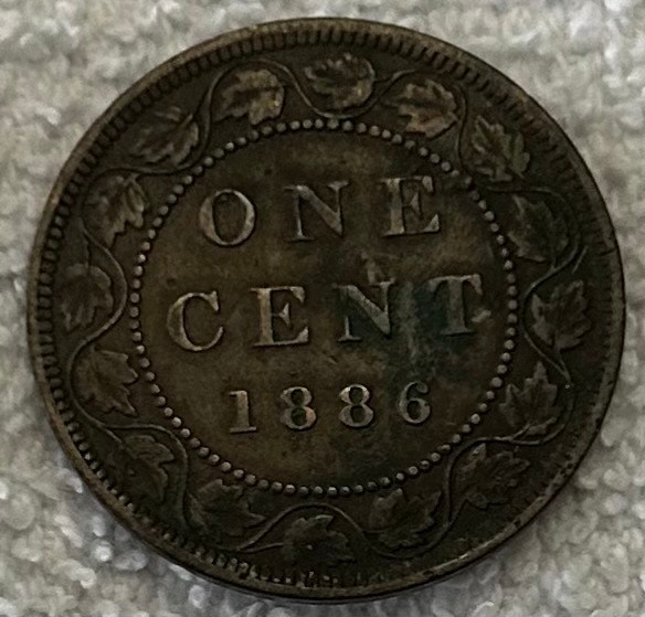 1886 Canadian Large Cent
