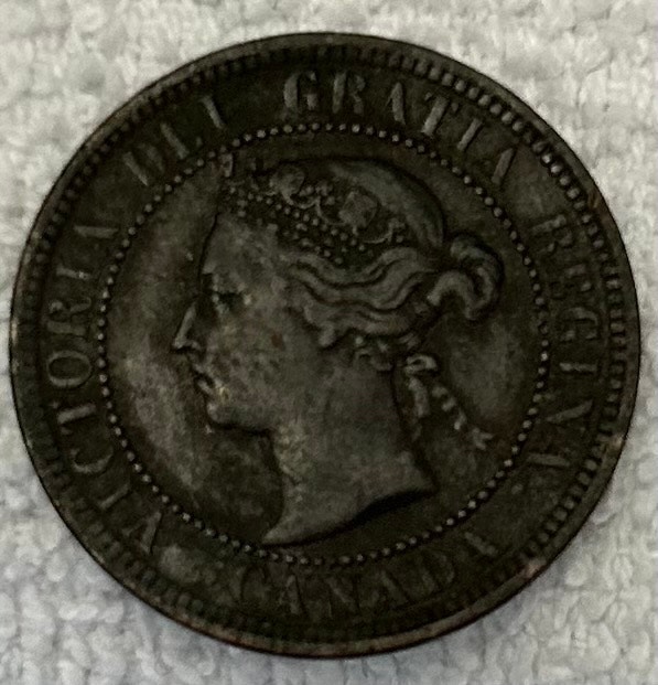 1886 Canadian Large Cent - photo 2