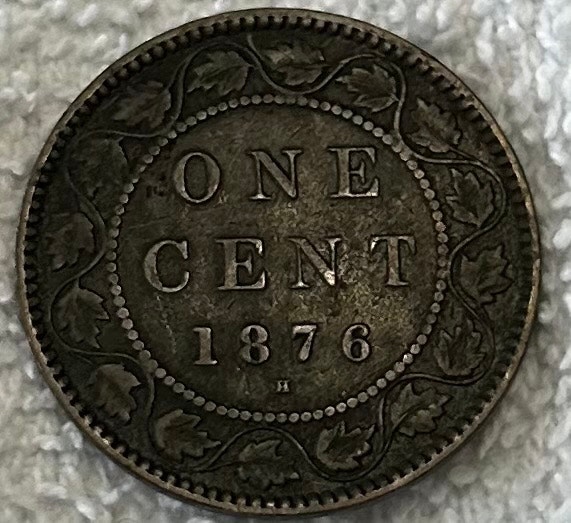 1876-H Canadian Large Cent