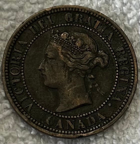 1876-H Canadian Large Cent - photo 2