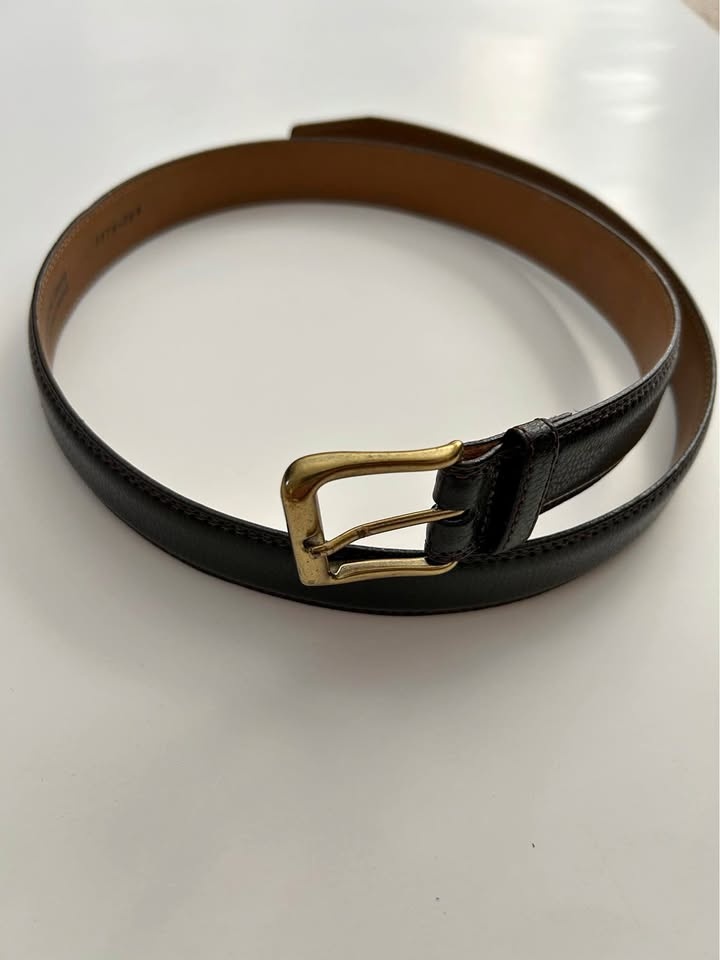 Men's 38/95 Brown Cowhide Leather Belt