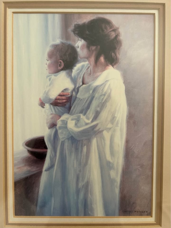 Brand New Framed Mother and Child Art Print - photo 2