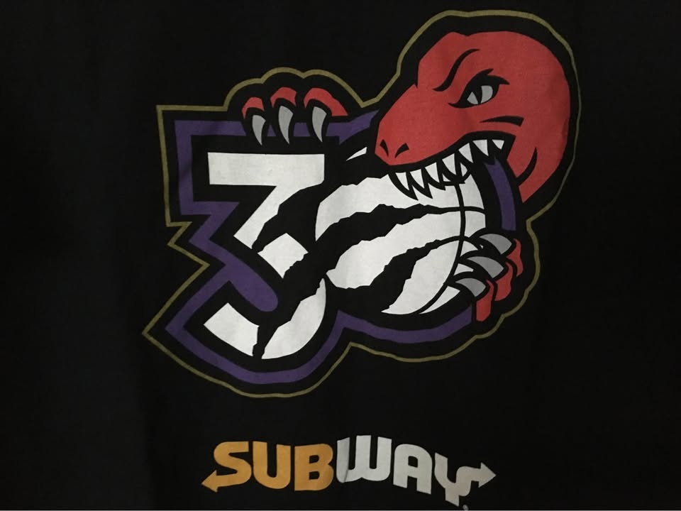 Gildan Raptors 30th Anniversary Subway T-Shirt XL Markham - photo 2