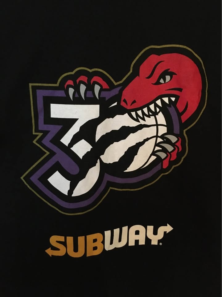 Gildan Raptors 30th Anniversary Subway T-Shirt XL Markham - photo 5