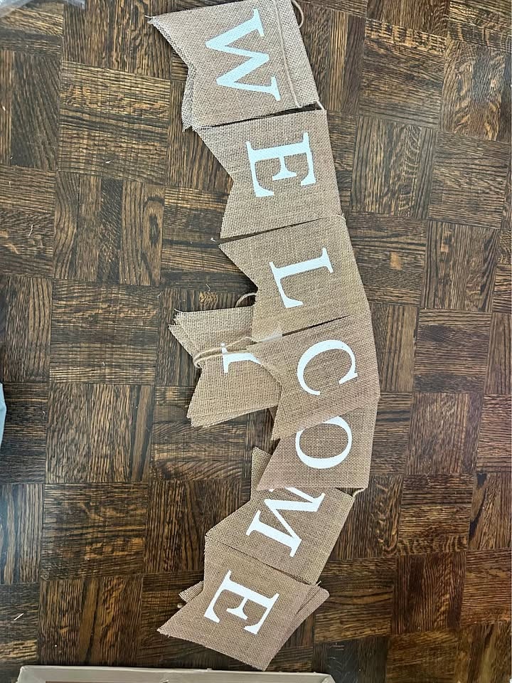 Welcome baby pumpkin sign