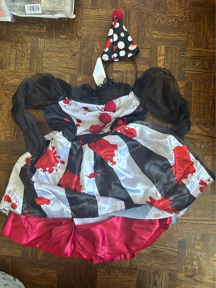 Children Halloween Clown Costume (Size L)
