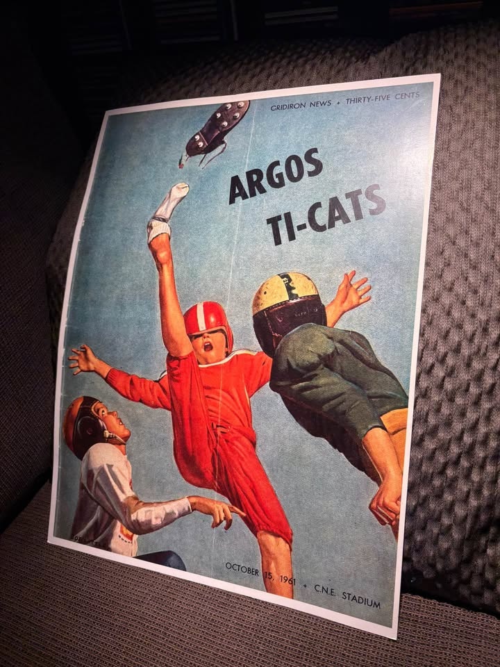 Vintage Hamilton Tiger-Cats (4) Reprinted Posters - photo 4