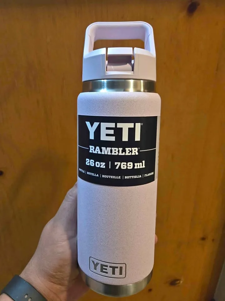 YETI Rambler 26oz Water Bottle - Cherry Blossom. Brand New! thumbnail
