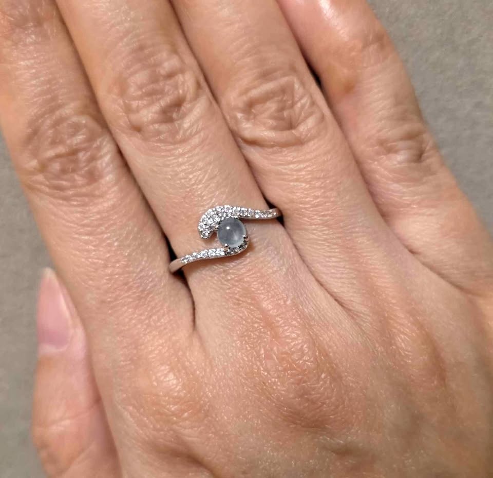 Jade Sterling Silver Ring