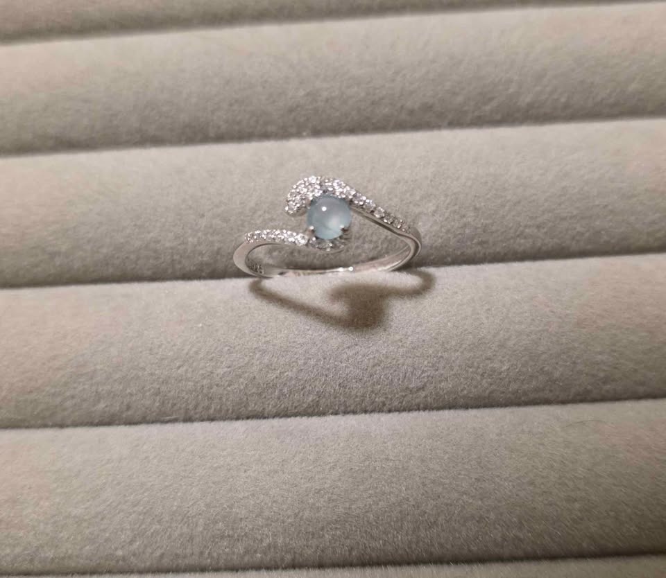 Jade Sterling Silver Ring - photo 2