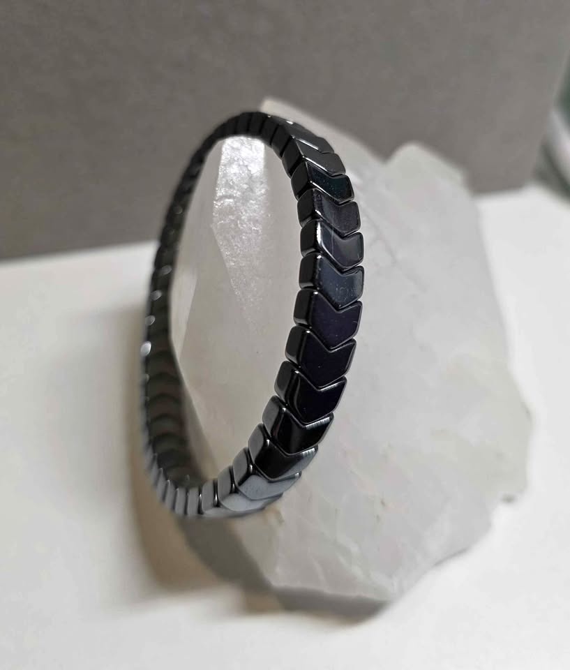 Natural Hematite Stone Bracelet (8.2mm)