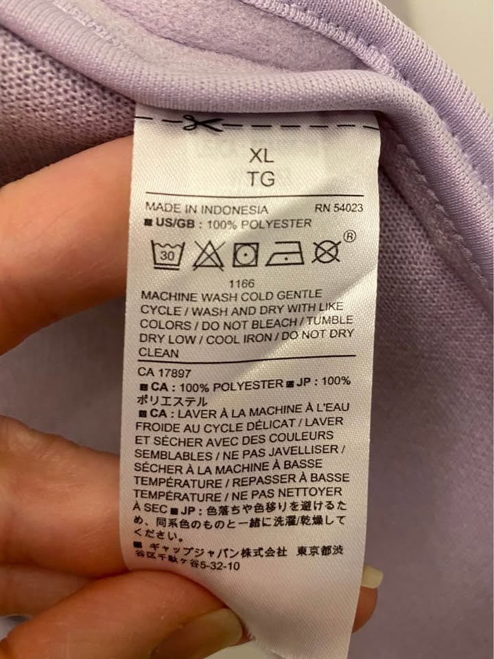 Lavender Banana Republic Polyester women’s Coat XL - photo 3
