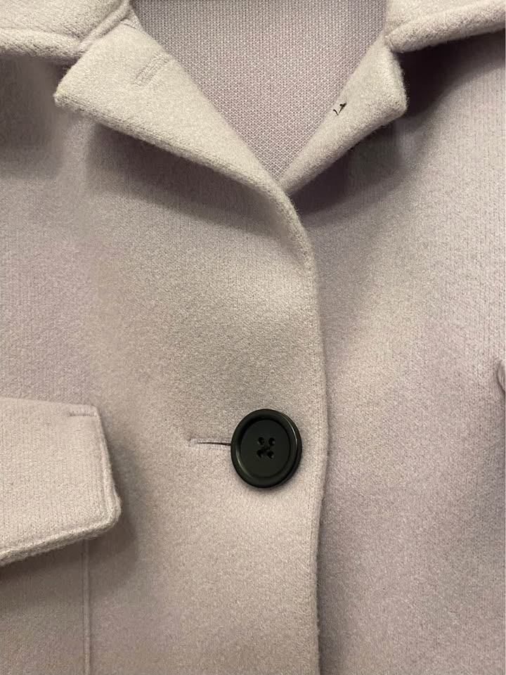 Lavender Banana Republic Polyester women’s Coat XL - photo 5