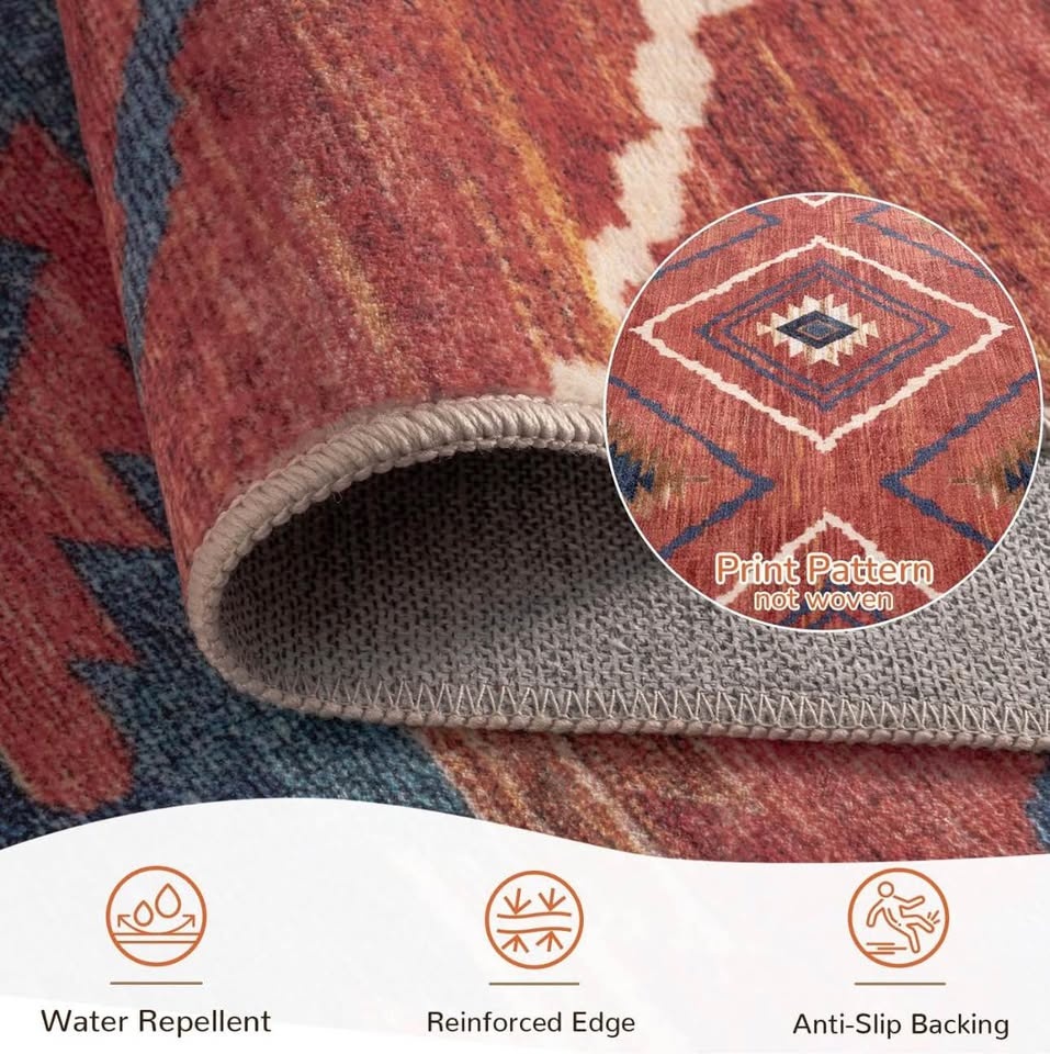 Brand New Area Rug 10x8 Washable Rugs Non-Slip Backing - photo 4