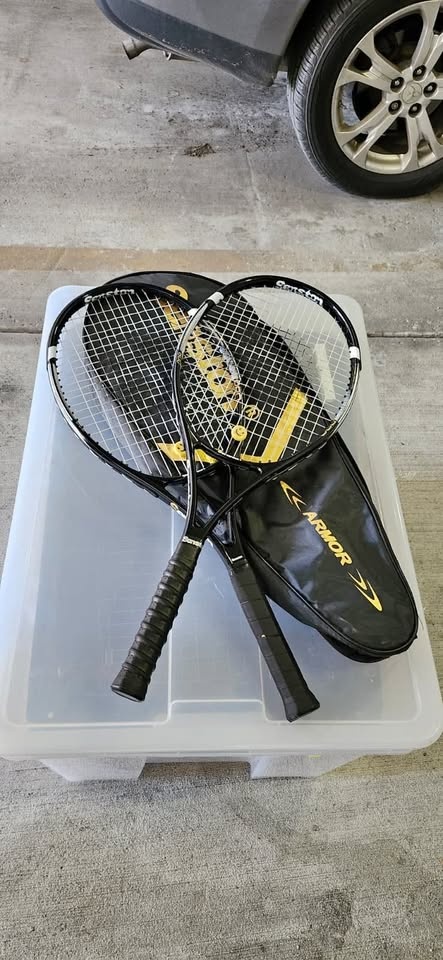 27 inch Tennis Racquets - 2 Player Set