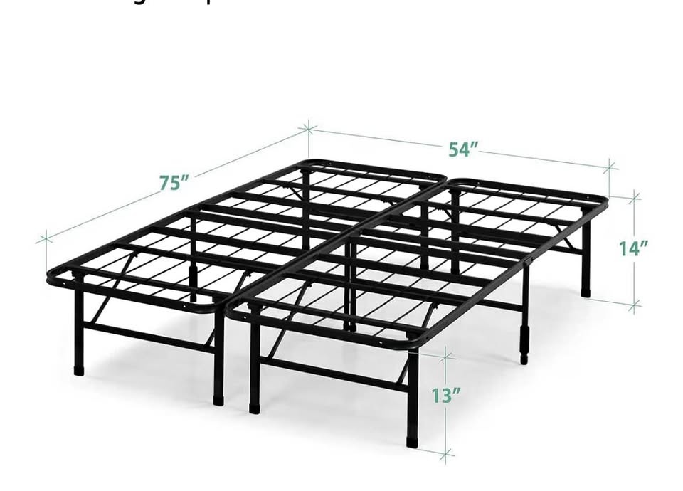 Full Size Foldable Metal Bed Frame