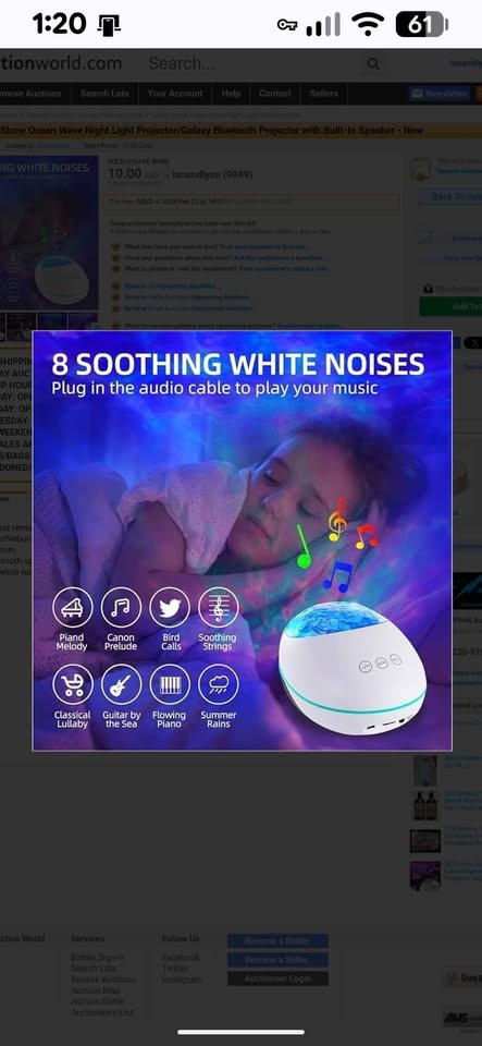 Projection Lamp / Bluetooth Speaker - Brand New - photo 3