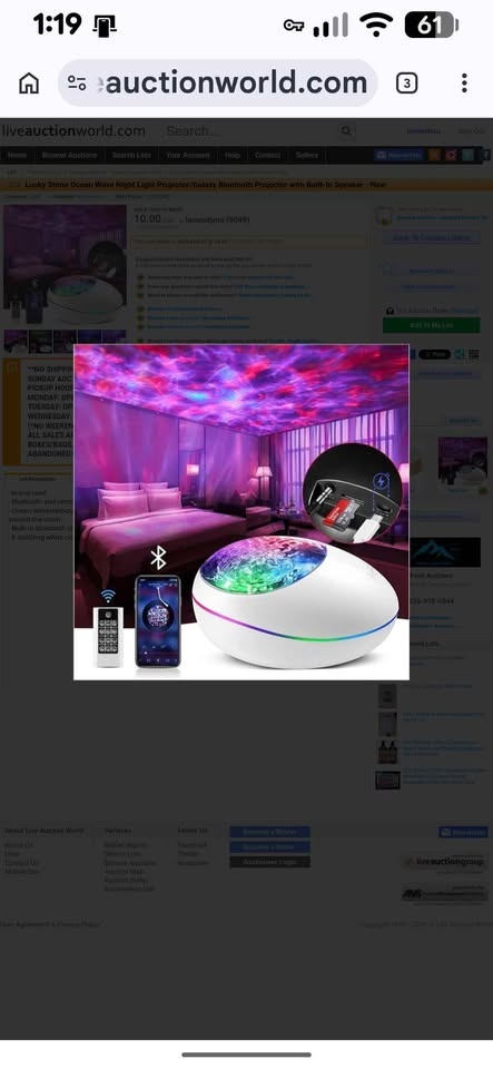 Projection Lamp / Bluetooth Speaker - Brand New - photo 5