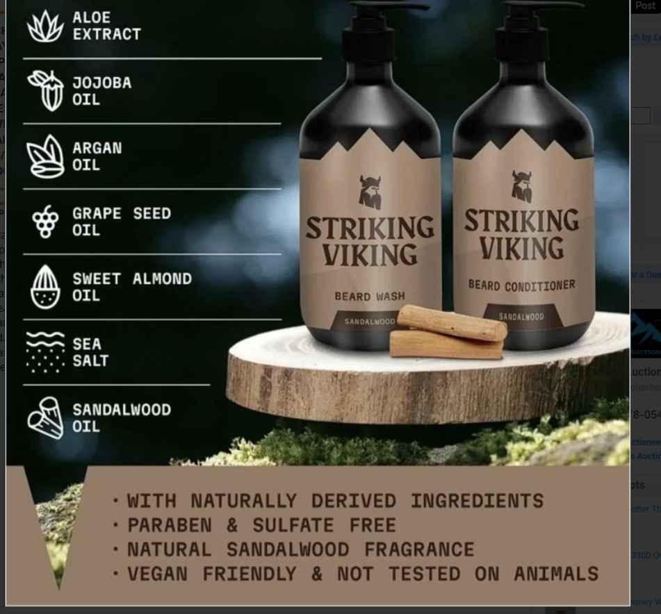 Striking Viking Beard Wash & Conditioner - BRAND NEW - photo 2