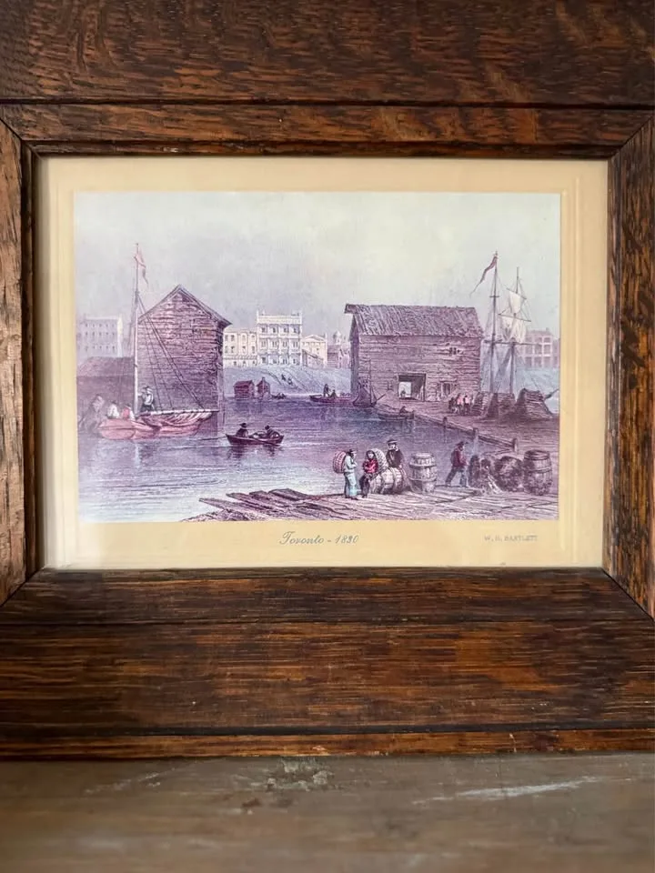 Vintage-Style W.H. Bartlett "Toronto 1830" Framed Art Print image indicator(2)