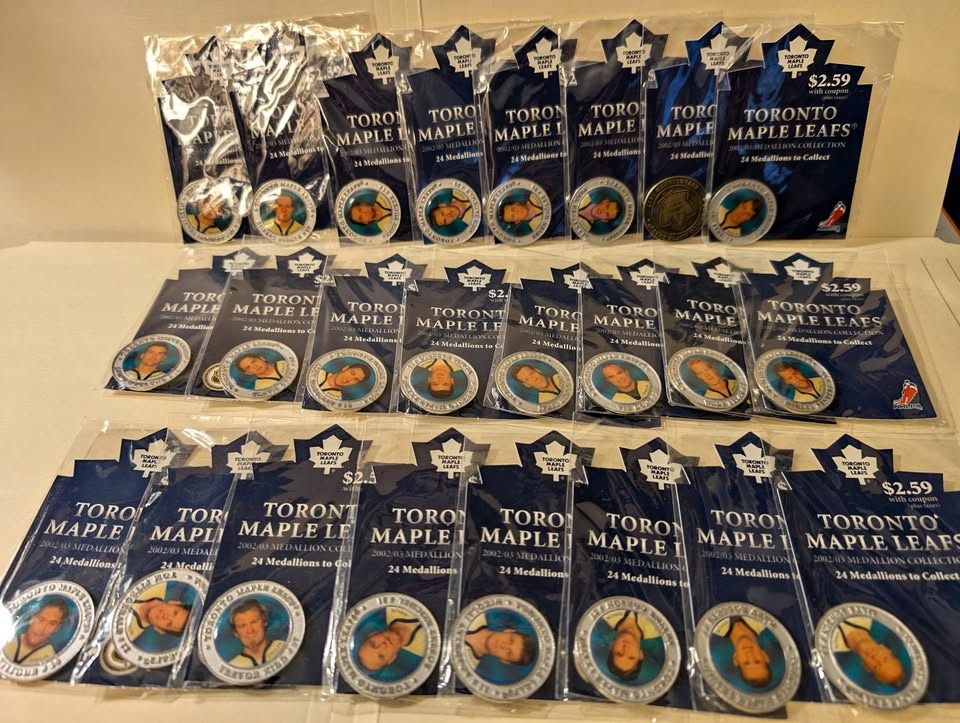2002-03 Toronto Sun Maple Leafs Medallions - Full Set