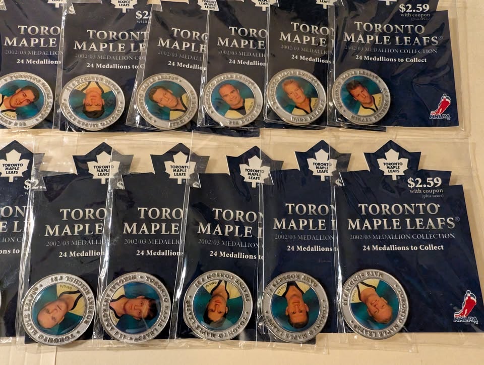 2002-03 Toronto Sun Maple Leafs Medallions - Full Set - photo 3