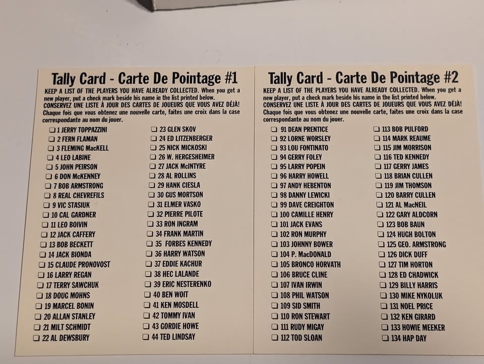 1956-57 Parkhurst "Missing Link" NHL Hockey Set 1995-96 - photo 2
