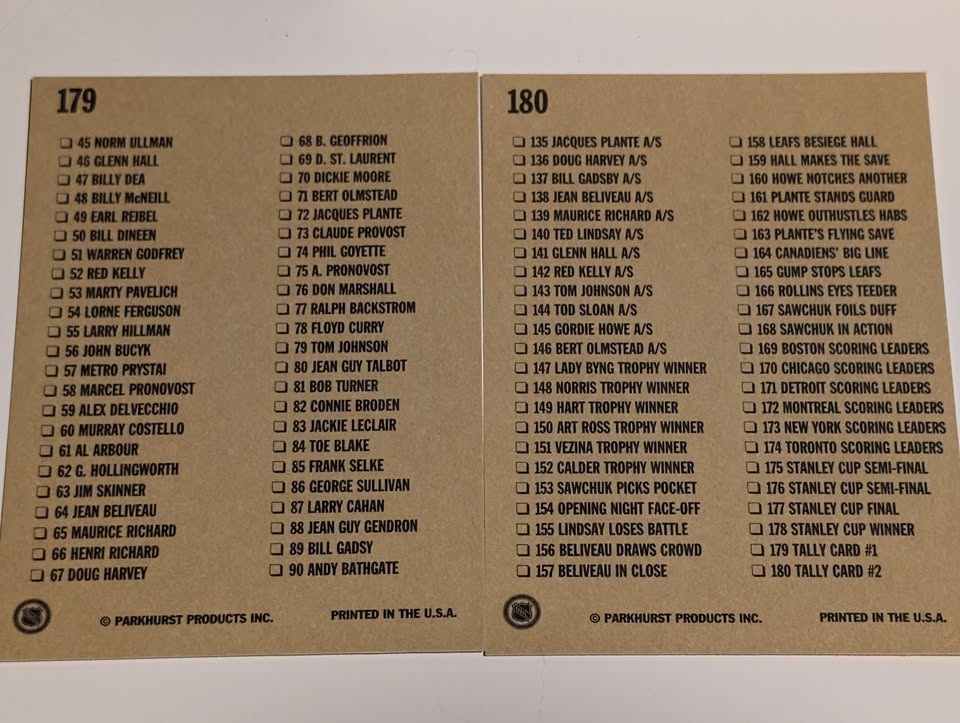 1956-57 Parkhurst "Missing Link" NHL Hockey Set 1995-96 - photo 3