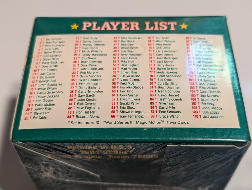 1990 & 1991 Score Baseball & Hockey Sealed Sets - photo 5