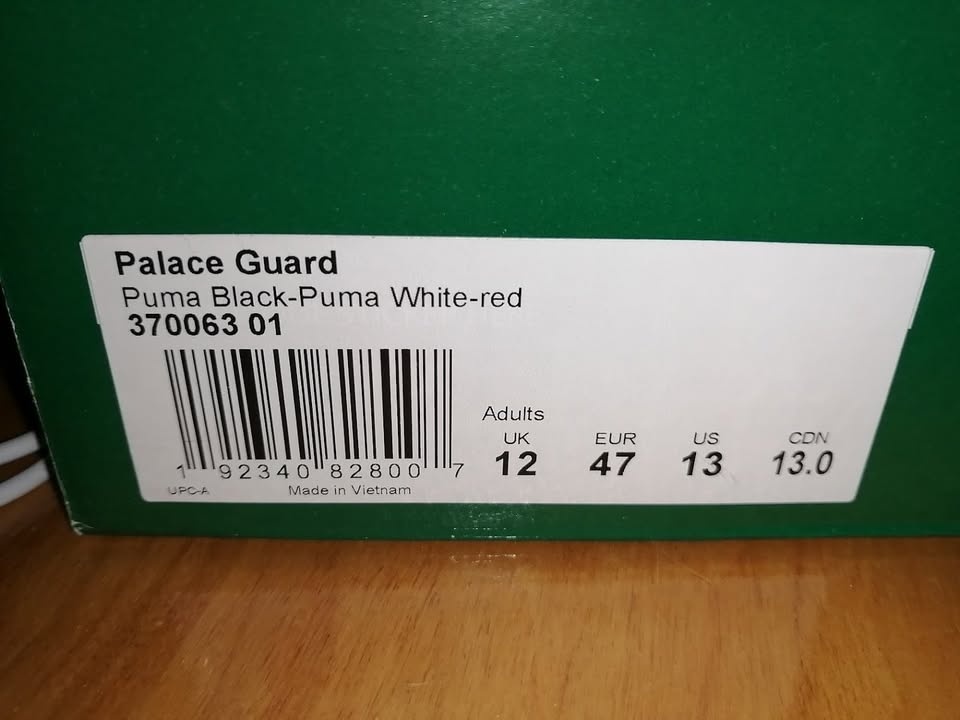 Puma Palace Guard Black/White/Red 370063 01 Size 13 US - photo 2