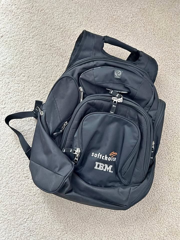 Brand New OGIO Mastermind Black Nylon Backpack 19”x14”x10”