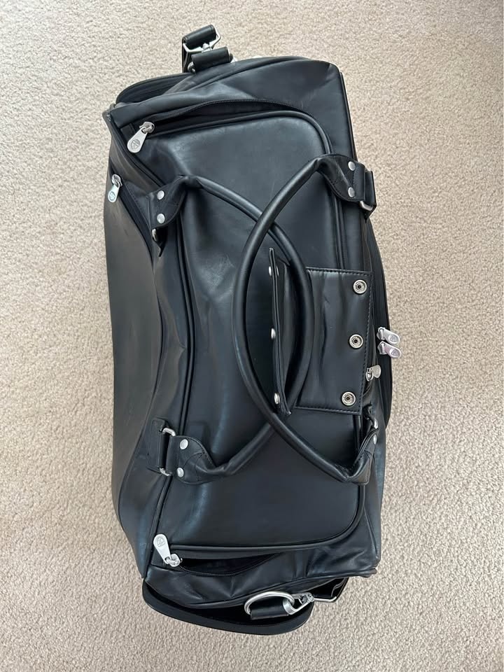 Nike Leather Golf Travel Duffel Bag - Black - photo 2