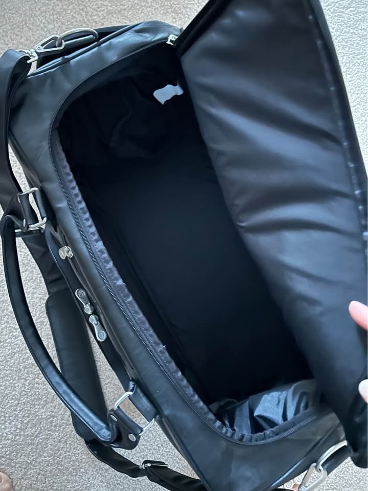 Nike Leather Golf Travel Duffel Bag - Black - photo 5