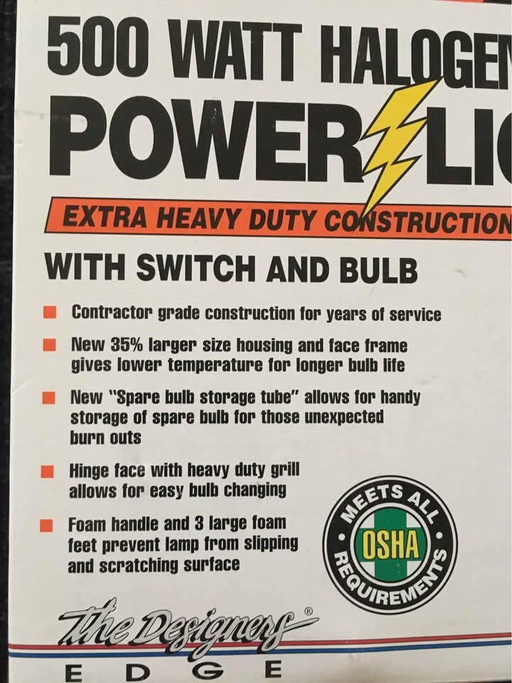 Brand New ❤️Pro Series 500W Halogen Power Light - Markham P/U - photo 2