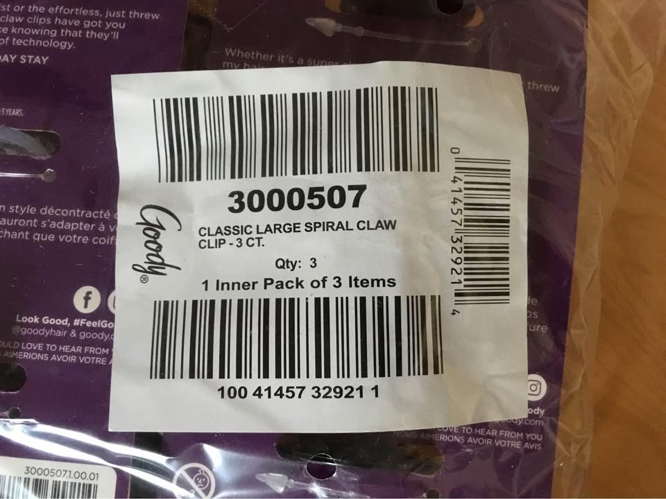Goody Classic Large Claw Hair Clips - 12 for $10 - photo 3