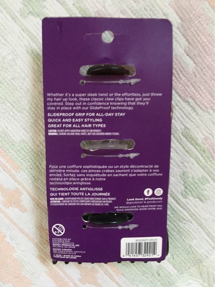 Goody Classic Large Claw Hair Clips - 12 for $10 - photo 5