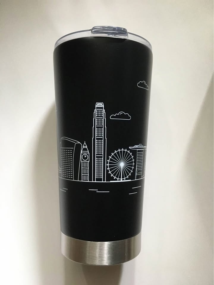 Brand New 591ml Black Double Wall Stainless Steel Tumbler - photo 2
