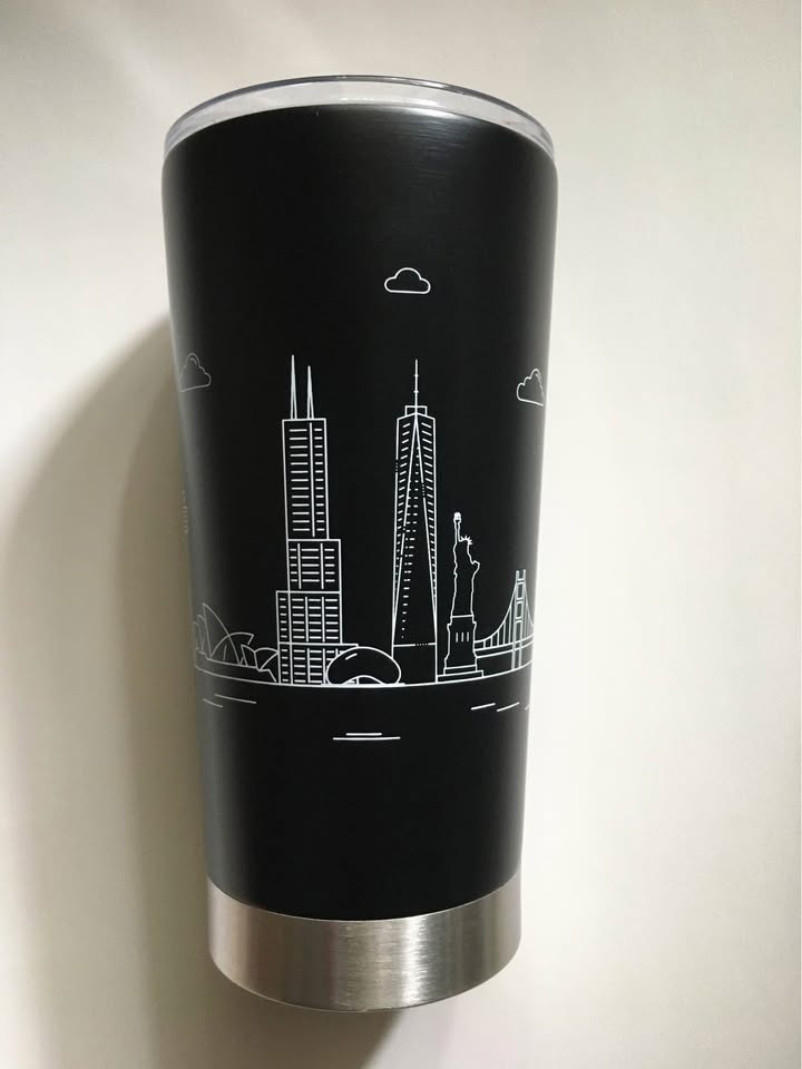 Brand New 591ml Black Double Wall Stainless Steel Tumbler - photo 3