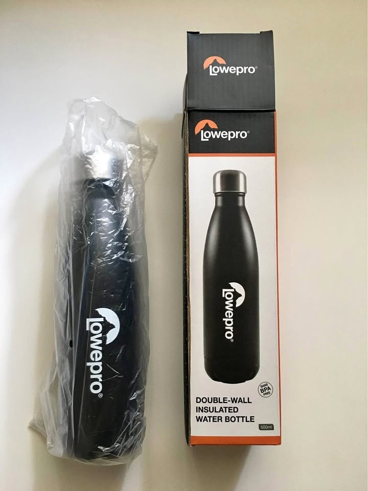 Brand New Lowepro 500ml Insulated Water Bottle - 2 Avail
