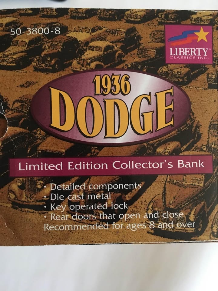 Canadian Tire 1936 Dodge Truck Collector's Bank - NIB - photo 5