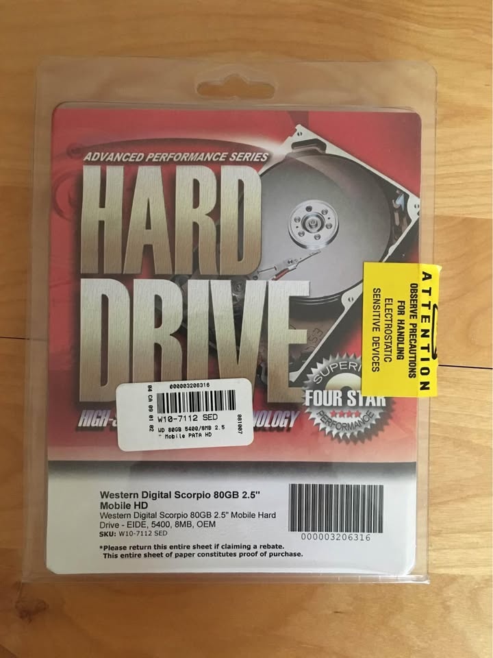 Western Digital Scorpio 80GB 2.5" Mobile Hard Drive - photo 2