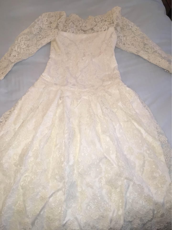 Couture A-Line Long Sleeve Lace Wedding Dress - Markham - photo 3
