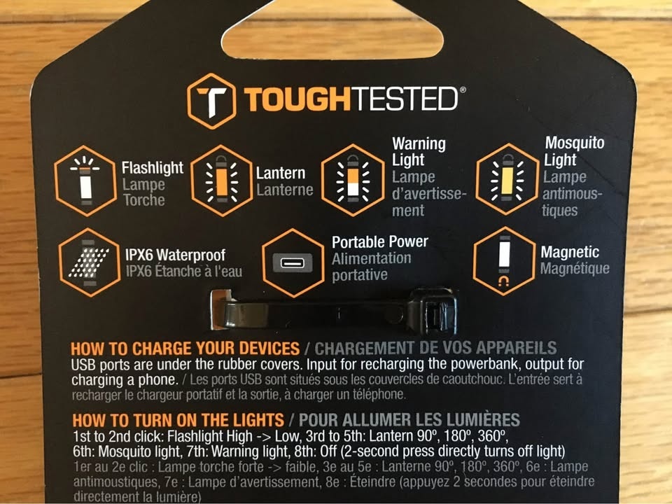 Brand New ToughTested Trek Lantern, Flashlight Power Bank (TT-PB - photo 3