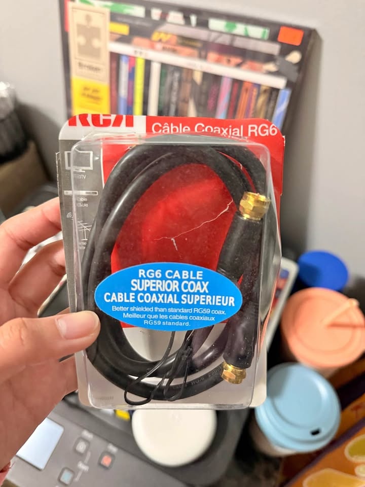 RCA RG6 Coax Cable 3 ft