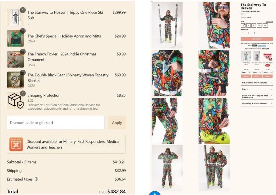 Brand New 2025 Shinesty Ski Suit - photo 2