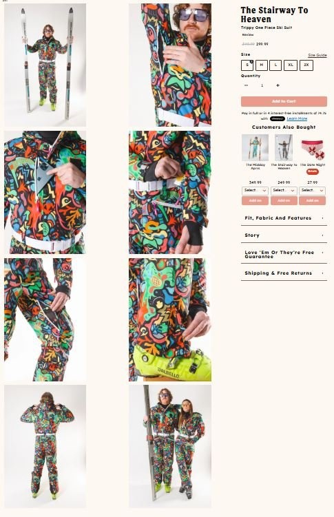 Brand New 2025 Shinesty Ski Suit - photo 3