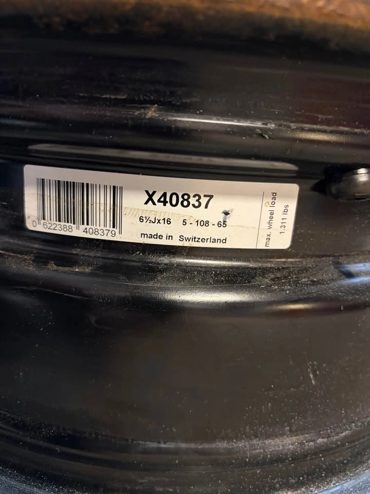 16inch Steel Rims 5x108 CB: 63.4mm Ford Focus - photo 3