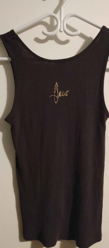 🧡Rihanna Black Tank Top - Reb'l Fleur - Size L - photo 3